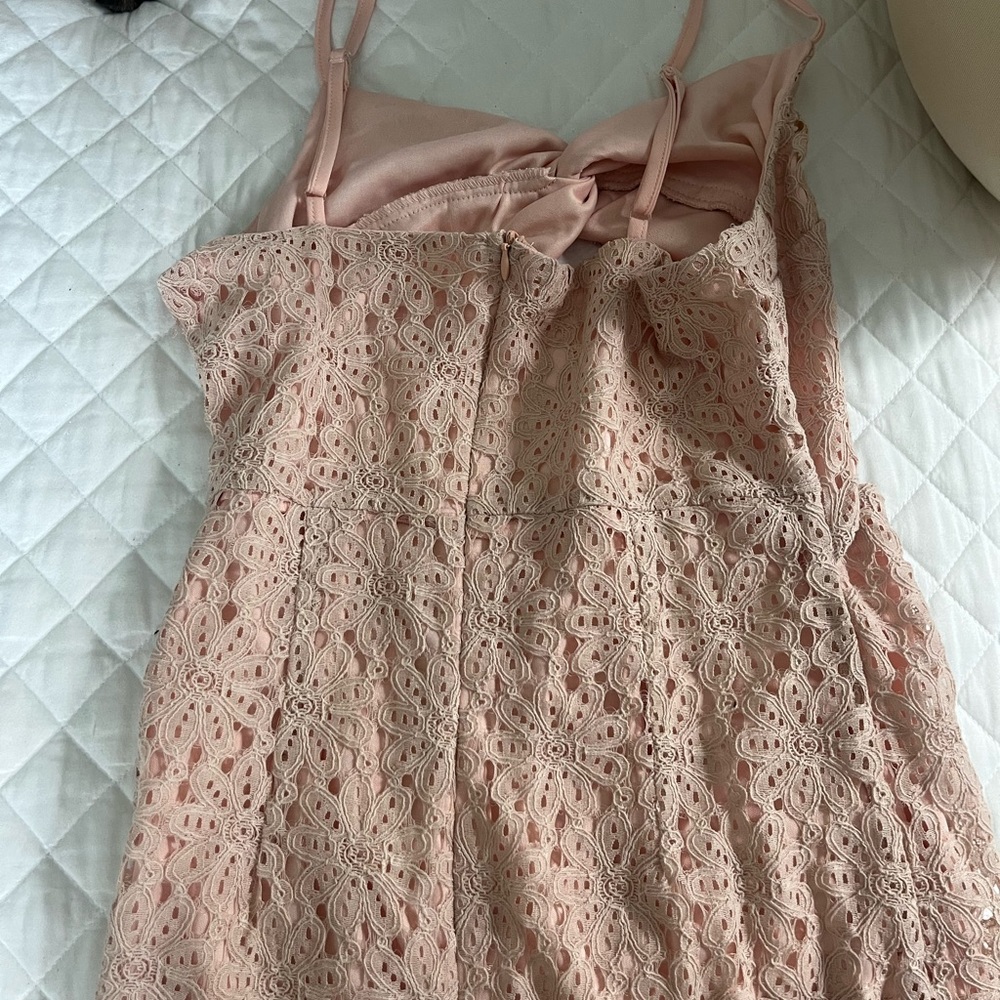 Pink cutout dress